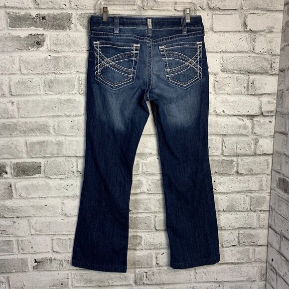 Ariat R.E.A.L. Denim Mid Rise Stretch Entwined Boot Cut Jean - Picture 5 of 12